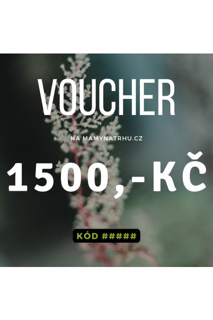 Dárkový poukaz 1500