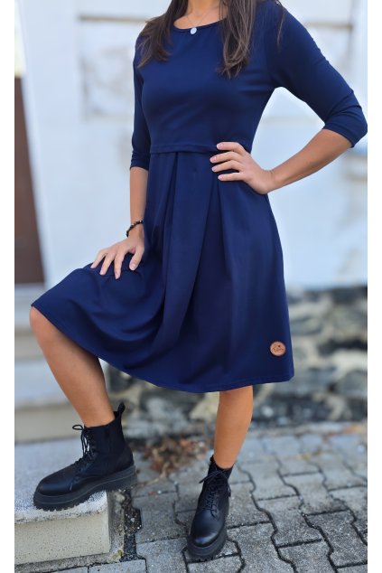 Šaty ESMÉ Navy kojicí (VELIKOST 34)