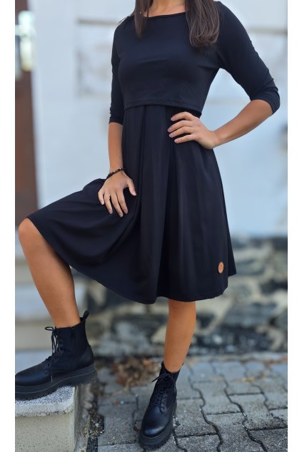 Šaty ESMÉ black kojicí (VELIKOST 34)