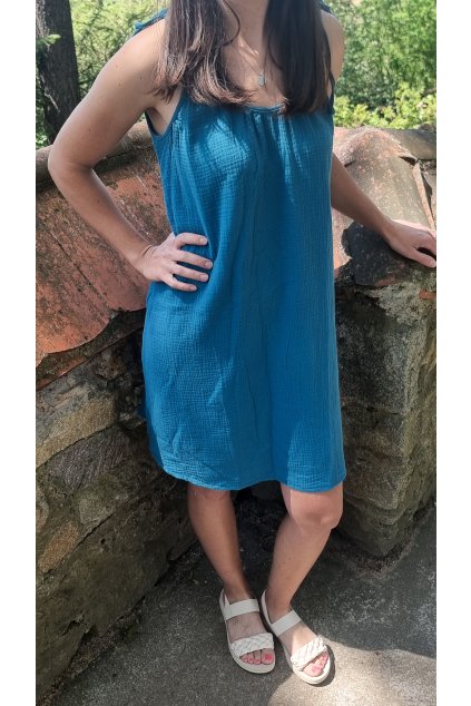 83955 3 saty damske na raminka muselin smaragd