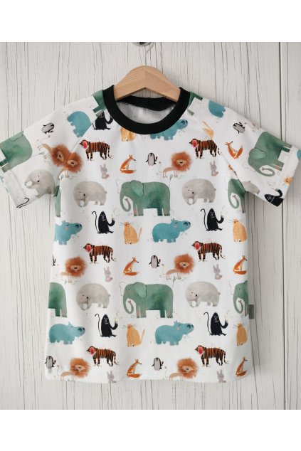 TRIČKO ZVÍŘÁTKA VEL. 110/116 (Velikost 110/116, Rukáv Krátký)