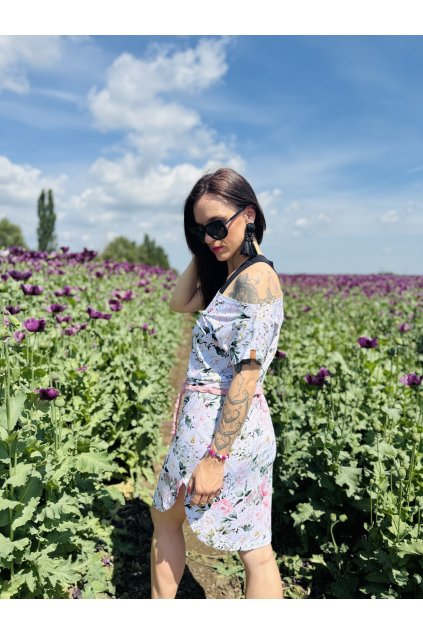 DÁMSKÉ Šaty s pásečkem ALL IN 1 JAPAN (Velikost Dámské XS/S)