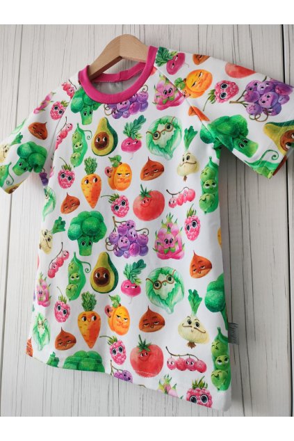 TRIČKO OVOCE A ZELENINKA (Velikost 86/92, Rukáv Krátký)