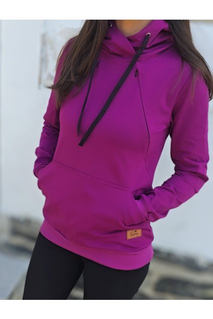 Mikina dámská MAGENTA kojicí (VELIKOST 34)