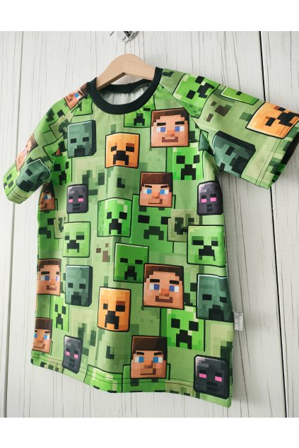 TRIČKO MINECRAFT KRÁTKÝ RUKÁV (Velikost 98/104, Rukáv Krátký)