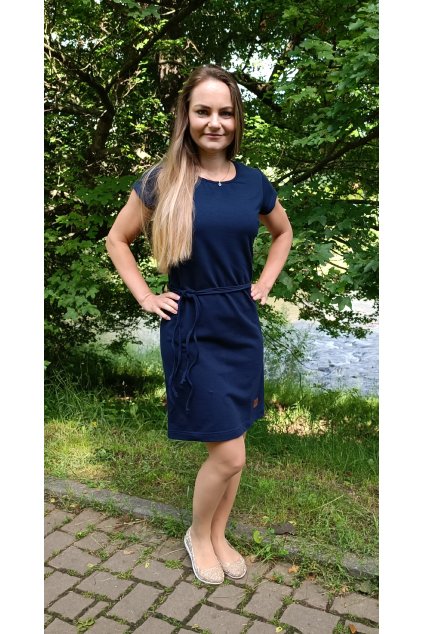 Šaty/tunika dámská NAVY (VELIKOST 34)