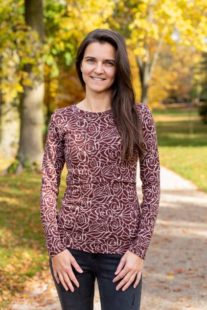 Kojící triko z merina Jsem máma