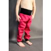 Dětské softshellové kalhoty Oriclo celoroční jednobarevné (Barva Růžová, Velikost 104)
