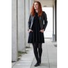 Adaptivní šaty Amalie black - se skrytými kapsami (Velikost L)