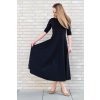 Kojicí šaty Midi BIO bavlna + modal black (Velikost L)