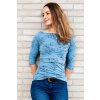 Adaptivní tričko Cindy FLOWERS blue (Velikost L)