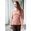Adaptivní tričko Cindy FLOWERS rose (Velikost L)