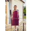 DÁMSKÉ SPLÝVAVÉ Šaty JAKOMAMA CZ VIOLET (vhodné jako těhotenské) (Velikost Dámské XS/S)