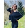 Dámská CROP mikina BLACK WARMKEEPER (Velikost Dámské S/M)
