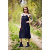 DÁMSKÉ SPLÝVAVÉ Šaty JAKOMAMA CZ BLACK (Velikost Dámské XS/S)