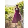 DÁMSKÉ Splývavé Viskózové Šaty QUEEN OF THE BALL Violet (Velikost Dámské S)