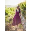 DÁMSKÉ Splývavé Viskózové Šaty QUEEN OF THE BALL Violet (Velikost Dámské S)