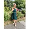 DÁMSKÉ Šaty DEMI LONG EMERALD mušelín (Velikost Dámské XS/S)