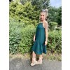 DÁMSKÉ Šaty DEMI LONG EMERALD mušelín (Velikost Dámské XS/S)
