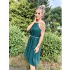 DÁMSKÉ Šaty DEMI LONG EMERALD mušelín (Velikost Dámské XS/S)