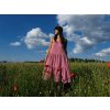 DÁMSKÉ Šaty MARSEILLE LIGHT PINK DEMI LONG mušelín (Velikost Dámské XS/S)