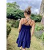 DÁMSKÉ Šaty VAMP DARK BLUE SHIMMER mušelín (Velikost Dámské S)