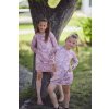 DÍVČÍ Balónkové šaty EMBER PINK (dlouhý rukáv) (Velikost Dítě 134 - 140)