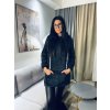Hřejivá DÁMSKÁ mikina FLEECE HOODIE Black (Velikost Dámské XS/S)