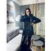 Hřejivá DÁMSKÁ mikina FLEECE HOODIE Black (Velikost Dámské XS/S)