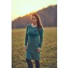 Kojící šaty EMERALD krátká verze ( dlouhý rukáv ) - Maminka (Velikost Dámské XS)