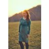 Kojící šaty EMERALD krátká verze ( dlouhý rukáv ) - Maminka (Velikost Dámské XS)