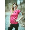 Kojící tričko MAGENTA (krátký rukáv) - Maminka (Velikost Dámské XL)
