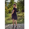 Šaty ALL IN 1 BLACK s cípama z úpletu - Maminka (Velikost Dámské XS/S)