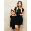 Šaty LOVE Black - Holčička (Velikost Dítě 86 - 92)