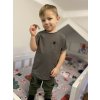 Triko DARK GREY - Chlapeček ( krátký rukáv ) Poslední velikost 74/80 (Velikost Dítě 74 - 80)