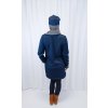 Dámské zateplené mikinošaty JEANS (VELIKOST 34)