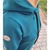 Mikinošaty s kapsami TEAL kojicí (VELIKOST 34)