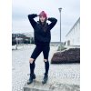 Dámská Kojicí mikina se skrytým zipem HOODIE SHINY Black (Velikost Dámské XS/S)