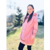 Dámská Kojicí mikina se skrytými zipy PINK ATLANTIC (mikina vhodná na kojení i jako těhotenská) (Velikost Dámské XS/S)