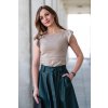 Adaptivní tričko Paola cappuccino - volánky (Velikost L)