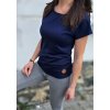 Dámské tričko s lodičkovým výstřihem NAVY (VELIKOST 34)