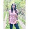 Dámské Triko LONG Light Pink (krátký rukáv) (Velikost Dámské XS/S)