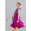 Celoroční kojicí šaty Amalie Fuchsia dream (Velikost M)