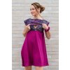 Celoroční kojicí šaty Amalie Fuchsia dream (Velikost M)