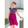 Celoroční kojicí šaty Amalie Fuchsia dream (Velikost M)