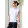 Elegantní halenka se zdůrazněnými rameny The Power Tee BAVLNA white (Velikost L)