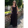 Společenské kojící  maxi šaty černé na svatbu