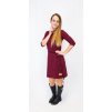 šaty/tunika vínová