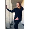 Adaptivní tričko Elodie černá / pudrová růžová (Velikost L-XL)