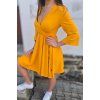 Šaty SOFIE mustard (VELIKOST 34)